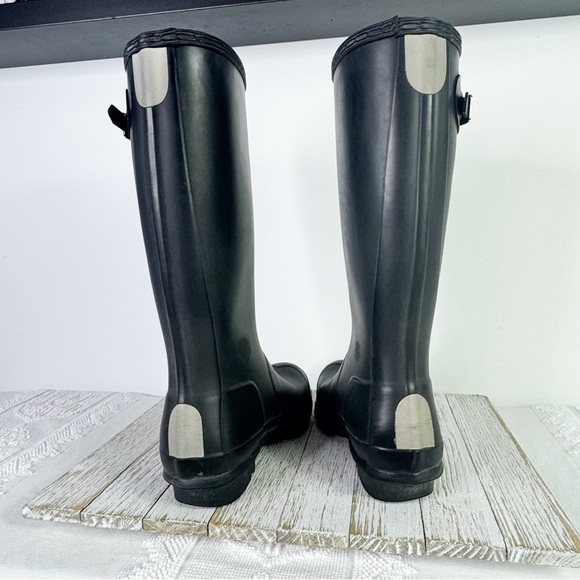 Hunter Women's Classic Black Rain Boots Sz 5 - Picture 3 of 7